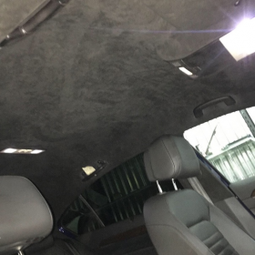 Перетяжка потолка автомобиля